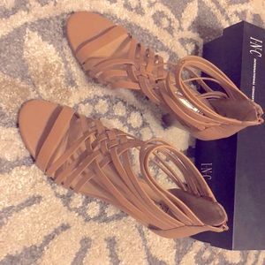 New INC Leather Sandals Size 9.5